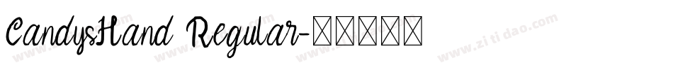 CandysHand Regular字体转换